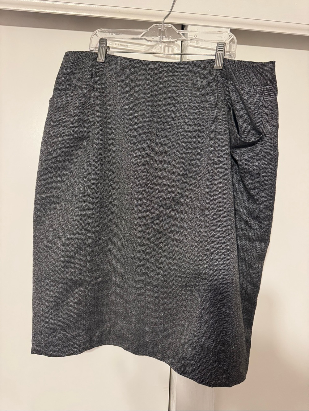 Cato Charcoal Gray Pencil Skirt